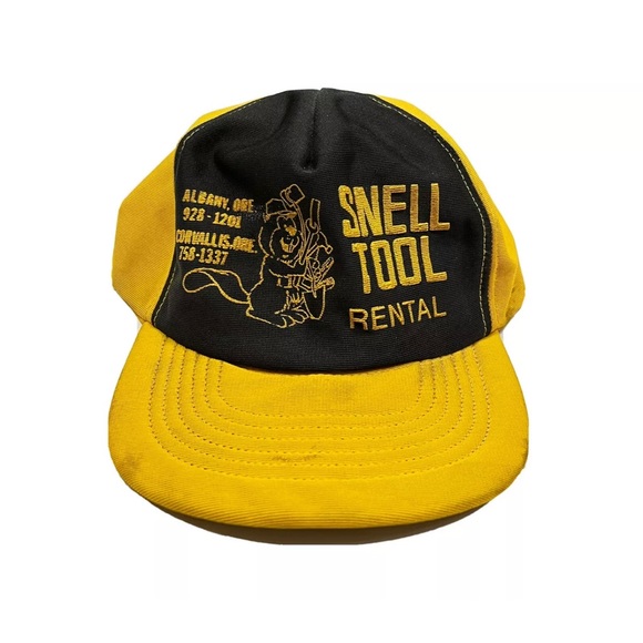 Vintage Snell Tool Rental Albany Corvallis Oregon Snapback Trucker Hat Cap - Picture 1 of 6